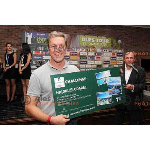 Prize giving ceremony and Gala dinner in club Gemina in hotel Primus after Lumar Slovenian Open PRO-AM golf tournament at golf course Ptuj, Slovenia on May 23, 2012 
