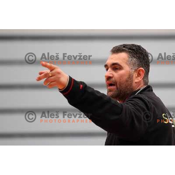 Boris Denic, head coach of Slovenia during practice session of Slovenia Handball team in Sports Hall Zrece, Slovenia on June 3, 2012 