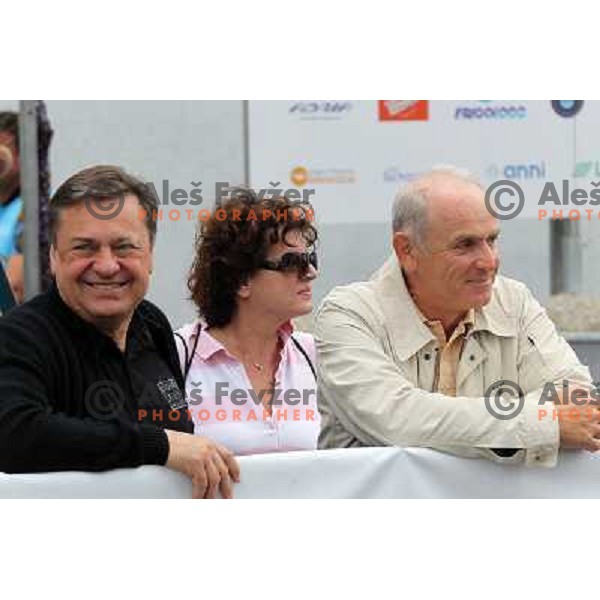 Zoran Jankovic and Joze Mermal during Cycling marathon Franja - UCI World Cycling Tour in Ljubljana, Slovenia on June 10, 012 