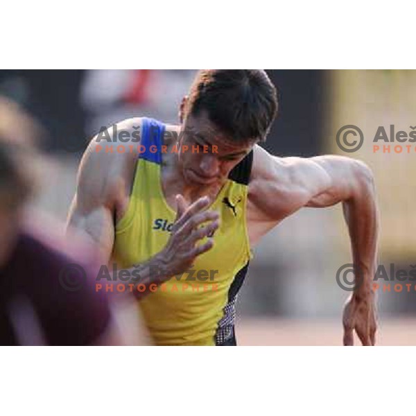 Brent La Rue of Slovenia at 17.International Athletic Meeting in Velenje, Slovenia on June 14, 2012 