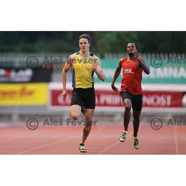 Brent La Rue of Slovenia at 17.International Athletic Meeting in Velenje, Slovenia on June 14, 2012 