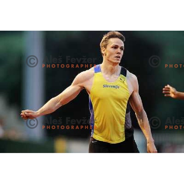 Brent La Rue of Slovenia at 17.International Athletic Meeting in Velenje, Slovenia on June 14, 2012 