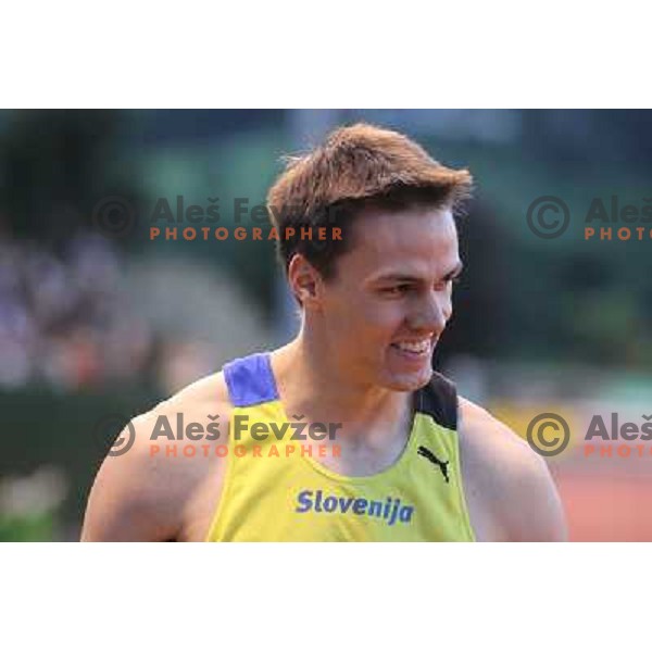Brent La Rue of Slovenia at 17.International Athletic Meeting in Velenje, Slovenia on June 14, 2012 