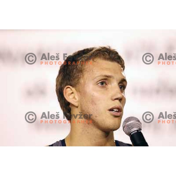 Zan Rudolf of Slovenia at 17.International Athletic Meeting in Velenje, Slovenia on June 14, 2012 