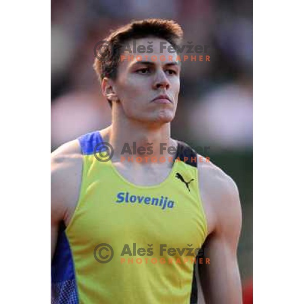 Brent La Rue of Slovenia at 17.International Athletic Meeting in Velenje, Slovenia on June 14, 2012 