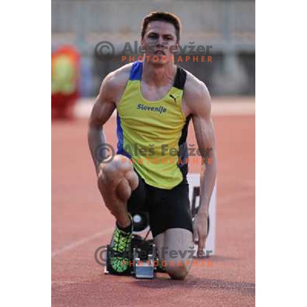 Brent La Rue of Slovenia at 17.International Athletic Meeting in Velenje, Slovenia on June 14, 2012 