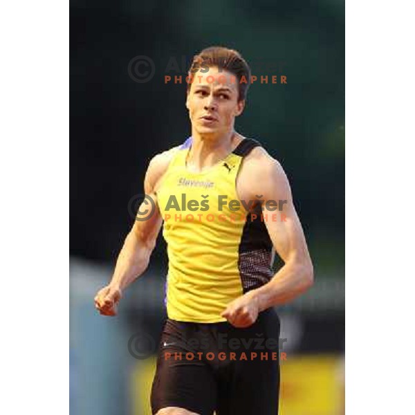 Brent La Rue of Slovenia at 17.International Athletic Meeting in Velenje, Slovenia on June 14, 2012 