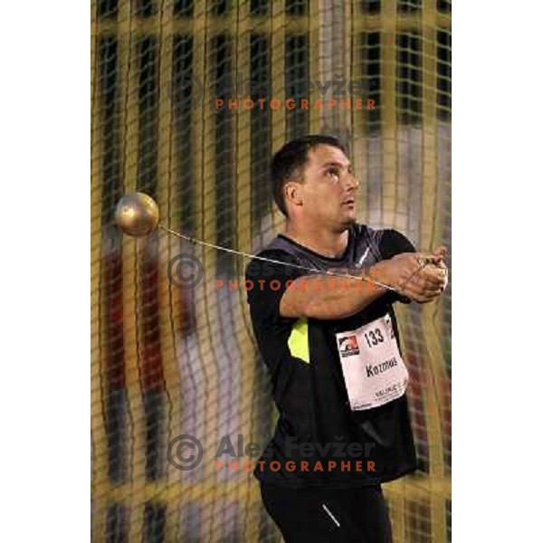 Primoz Kozmus of Slovenia at 17.International Athletic Meeting in Velenje, Slovenia on June 14, 2012 