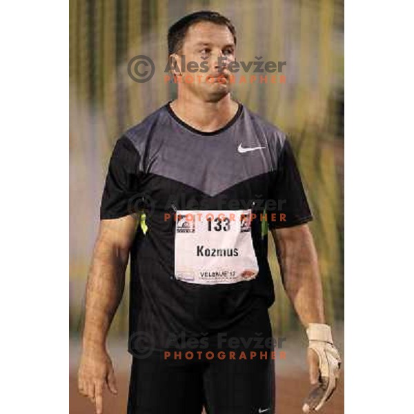 Primoz Kozmus of Slovenia at 17.International Athletic Meeting in Velenje, Slovenia on June 14, 2012 