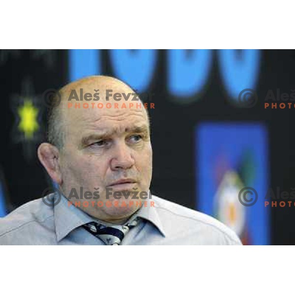 Marjan Fabjan , coach of Slovenia at European Cup Seniors "Celje Open" Judo tournament in Zlatorog Hall, Celje, Slovenia on June 16, 2012 