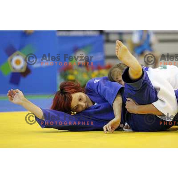 Vesna Dzukic of Slovenia at European Cup Seniors "Celje Open" Judo tournament in Zlatorog Hall, Celje, Slovenia on June 16, 2012 