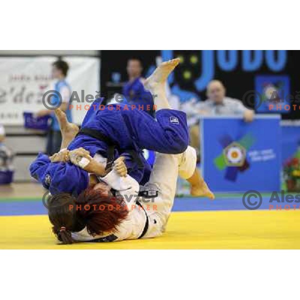 Vesna Dzukic of Slovenia at European Cup Seniors "Celje Open" Judo tournament in Zlatorog Hall, Celje, Slovenia on June 16, 2012 