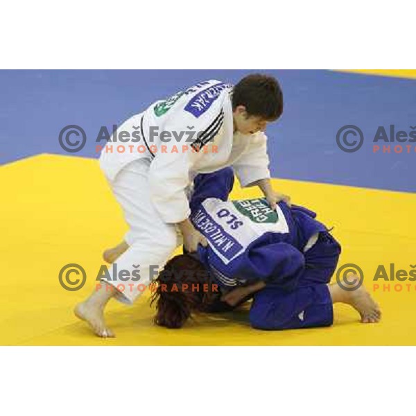 Tina Trstenjak of Slovenia at European Cup Seniors "Celje Open" Judo tournament in Zlatorog Hall, Celje, Slovenia on June 16, 2012 