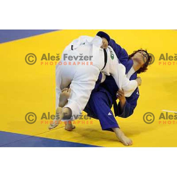 Nina Milosevic of Slovenia at European Cup Seniors "Celje Open" Judo tournament in Zlatorog Hall, Celje, Slovenia on June 16, 2012 