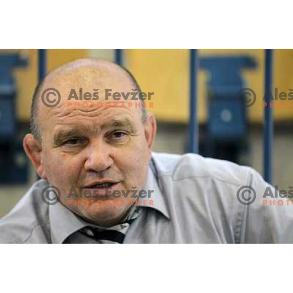 Marjan Fabjan , coach of Slovenia at European Cup Seniors "Celje Open" Judo tournament in Zlatorog Hall, Celje, Slovenia on June 16, 2012 