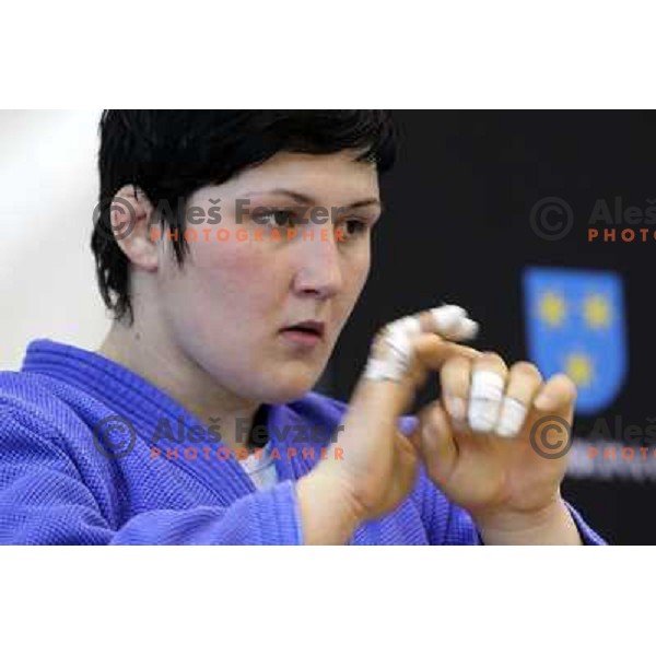 Lucija Polavder of Slovenia at European Cup Seniors "Celje Open" Judo tournament in Zlatorog Hall, Celje, Slovenia on June 16, 2012 