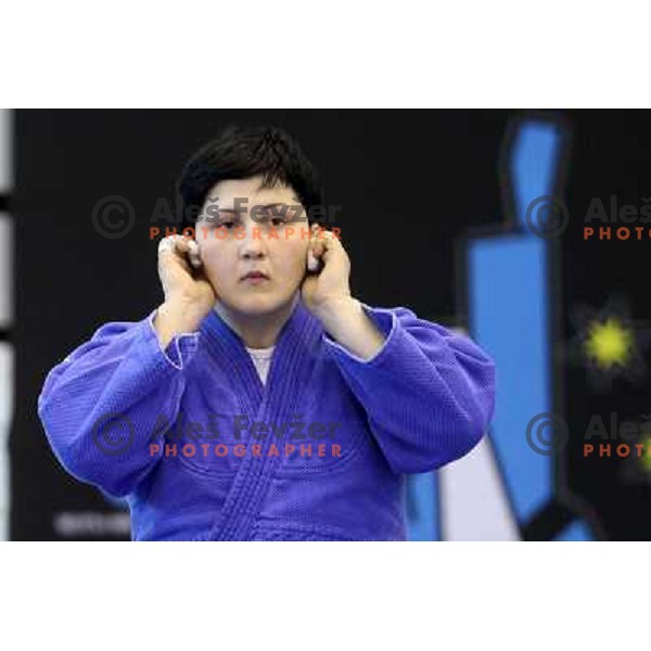 Lucija Polavder of Slovenia at European Cup Seniors "Celje Open" Judo tournament in Zlatorog Hall, Celje, Slovenia on June 16, 2012 
