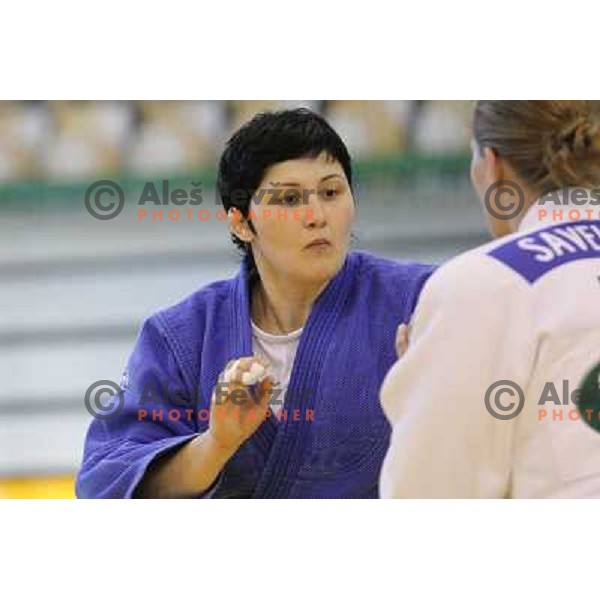 Lucija Polavder of Slovenia at European Cup Seniors "Celje Open" Judo tournament in Zlatorog Hall, Celje, Slovenia on June 16, 2012 