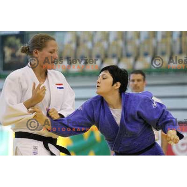 Lucija Polavder of Slovenia at European Cup Seniors "Celje Open" Judo tournament in Zlatorog Hall, Celje, Slovenia on June 16, 2012 