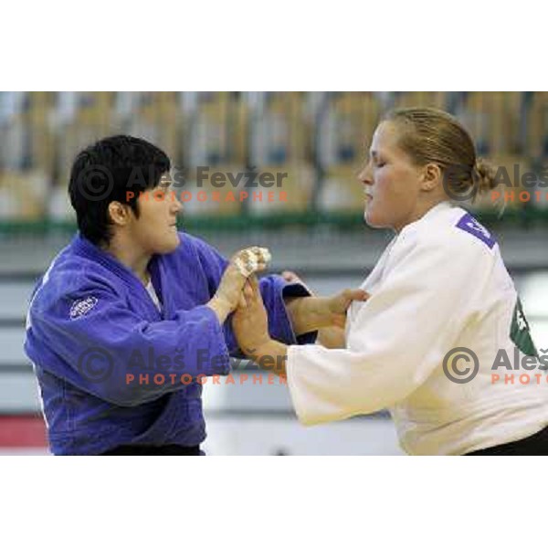 Lucija Polavder of Slovenia at European Cup Seniors "Celje Open" Judo tournament in Zlatorog Hall, Celje, Slovenia on June 16, 2012 