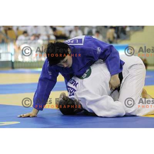 Lucija Polavder of Slovenia at European Cup Seniors "Celje Open" Judo tournament in Zlatorog Hall, Celje, Slovenia on June 16, 2012 