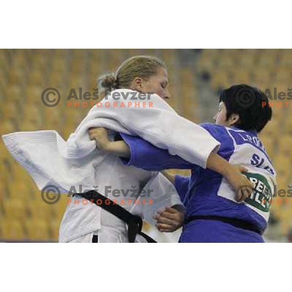 Lucija Polavder of Slovenia at European Cup Seniors "Celje Open" Judo tournament in Zlatorog Hall, Celje, Slovenia on June 16, 2012 