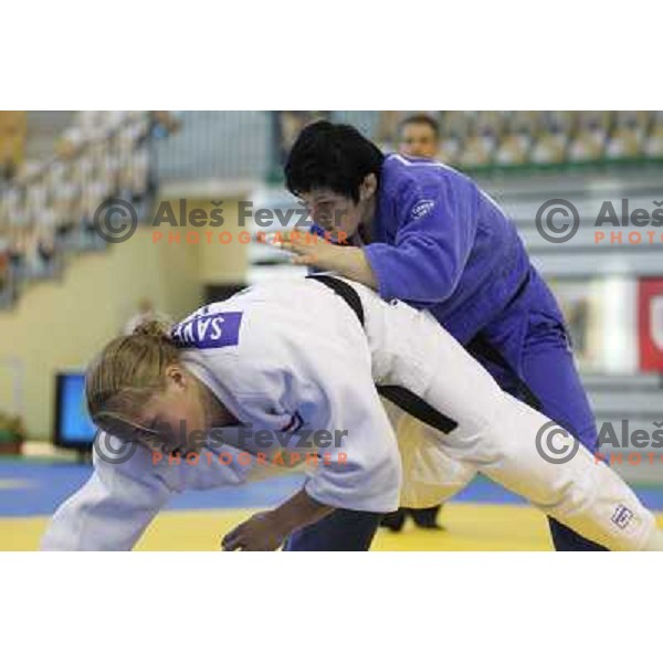 Lucija Polavder of Slovenia at European Cup Seniors "Celje Open" Judo tournament in Zlatorog Hall, Celje, Slovenia on June 16, 2012 