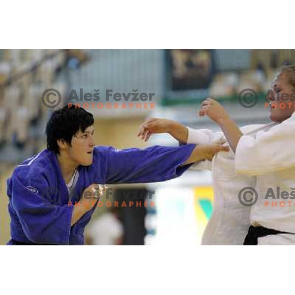 Lucija Polavder of Slovenia at European Cup Seniors "Celje Open" Judo tournament in Zlatorog Hall, Celje, Slovenia on June 16, 2012 