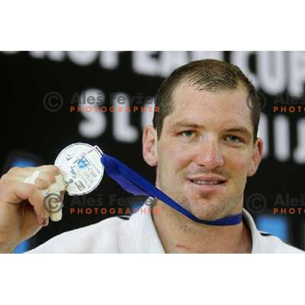 Matjaz Ceraj of Slovenia at European Cup Seniors "Celje Open" Judo tournament in Zlatorog Hall, Celje, Slovenia on June 16, 2012 