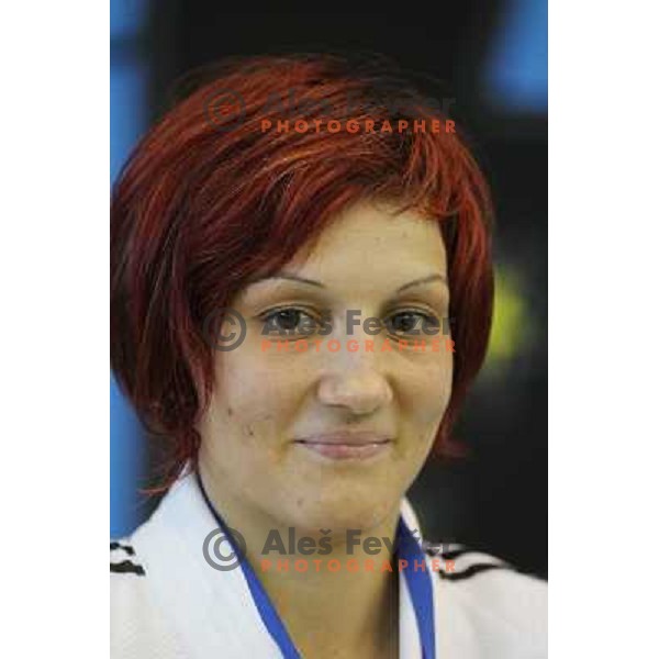 Vesna Dzukic of Slovenia at European Cup Seniors "Celje Open" Judo tournament in Zlatorog Hall, Celje, Slovenia on June 16, 2012 