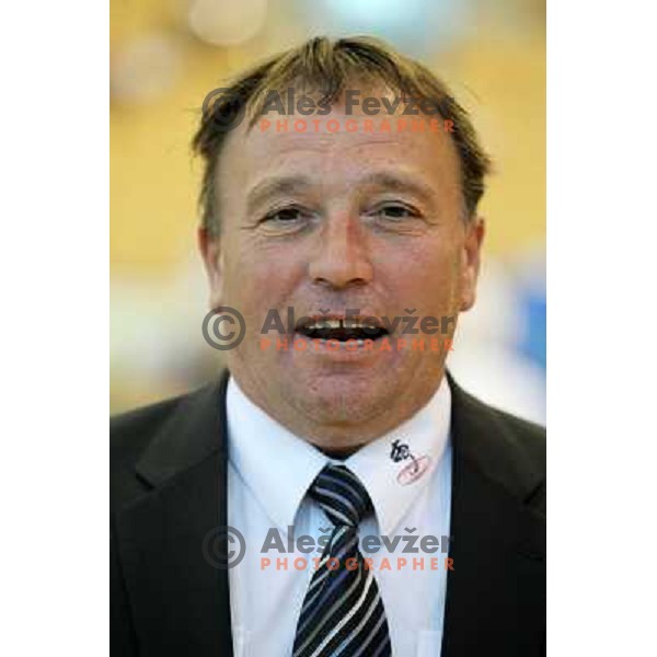 Franc Ocko, referee of Slovenia at European Cup Seniors "Celje Open" Judo tournament in Zlatorog Hall, Celje, Slovenia on June 16, 2012 