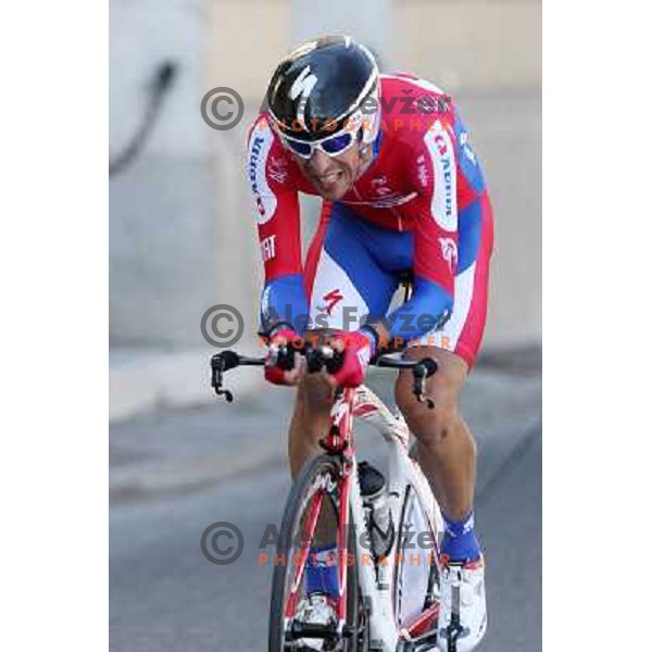 Matej Mugerli of Slovenia at 19.Tour de Slovenie ( Dirka po Sloveniji) in Ljubljana on June 17, 2012 