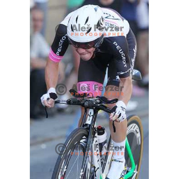 Jan Polanc of Slovenia at 19.Tour de Slovenie ( Dirka po Sloveniji) in Ljubljana on June 17, 2012 