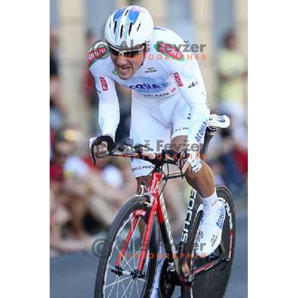 Francesco Reda of Italy at 19.Tour de Slovenie ( Dirka po Sloveniji) in Ljubljana on June 17, 2012 
