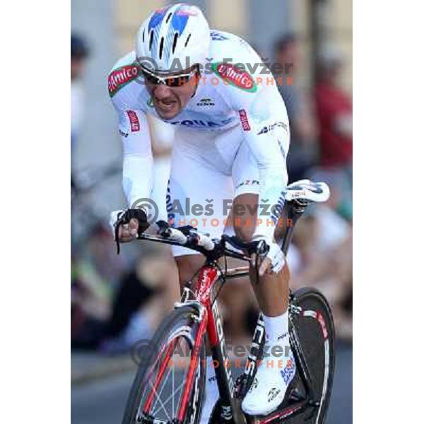 Francesco Reda of Italy at 19.Tour de Slovenie ( Dirka po Sloveniji) in Ljubljana on June 17, 2012 