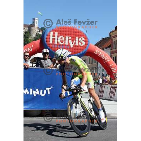 Dominik Nerz of Germany at 19.Tour de Slovenie ( Dirka po Sloveniji) in Ljubljana on June 17, 2012 