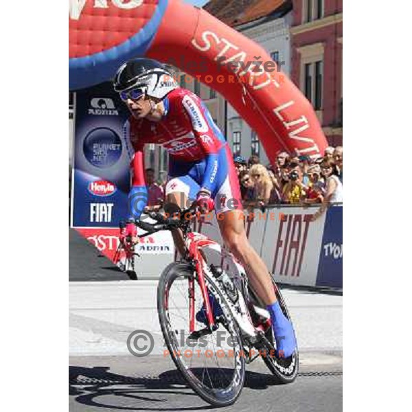 Tomaz Nose of Slovenia at 19.Tour de Slovenie ( Dirka po Sloveniji) in Ljubljana on June 17, 2012 