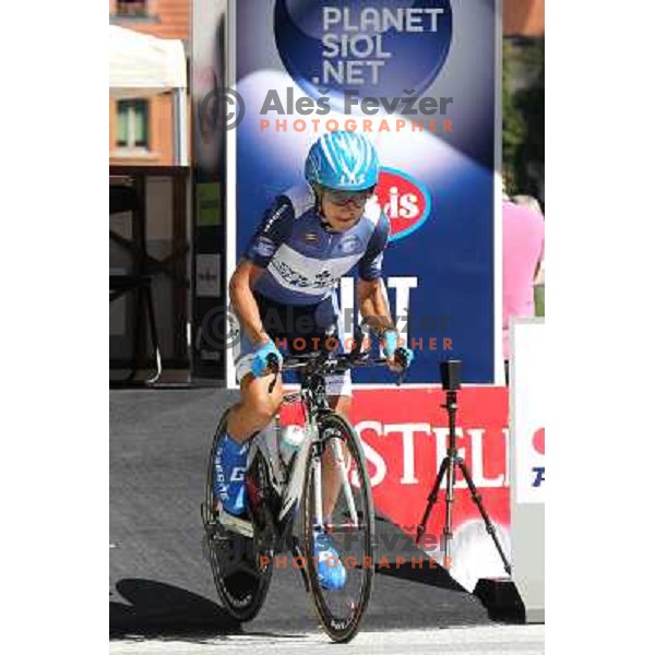 Domenico Pozzovivo of italy at 19.Tour de Slovenie ( Dirka po Sloveniji) in Ljubljana on June 17, 2012 