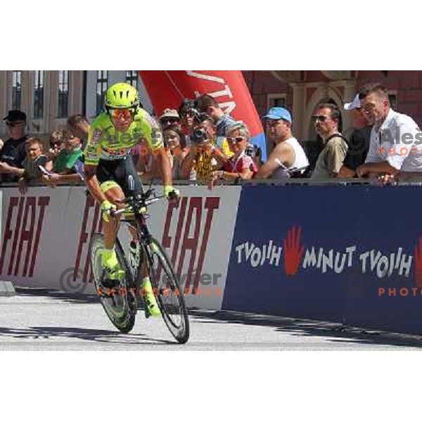 Matteo Rabottini of Italy at 19.Tour de Slovenie ( Dirka po Sloveniji) in Ljubljana on June 17, 2012 