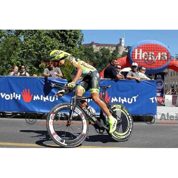 Matteo Rabottini of Italy at 19.Tour de Slovenie ( Dirka po Sloveniji) in Ljubljana on June 17, 2012 