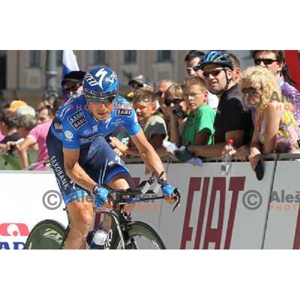 Bruno Pires of Portugal at 19.Tour de Slovenie ( Dirka po Sloveniji) in Ljubljana on June 17, 2012 