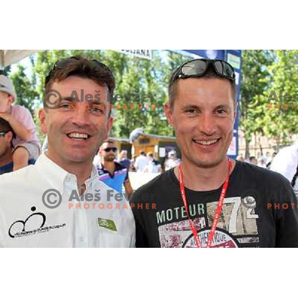 Ales Kalan, Boris Premuzic at 19.Tour de Slovenie ( Dirka po Sloveniji) in Ljubljana on June 17, 2012 