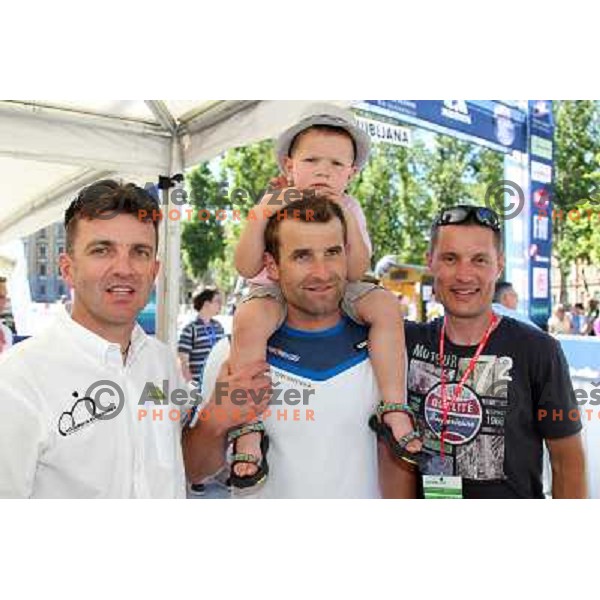 Ales Kalan, Andrej Hauptman, Boris Premuzic at 19.Tour de Slovenie ( Dirka po Sloveniji) in Ljubljana on June 17, 2012 