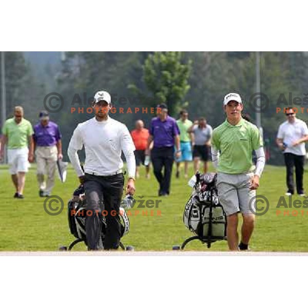 Pro Ales Gregoric and young amateur Zan Luka Stirn played sudden death to decide winner at Diners golf & country club championship in Smlednik, Slovenia on June 26, 2012 