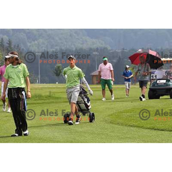 young amateur Zan Luka Stirn played sudden death to decide winner at Diners golf & country club championship in Smlednik, Slovenia on June 26, 2012 