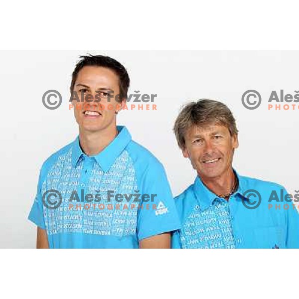 Brent LaRue and Albert Soba at official presentation of Slovenia Olympic team for London 2012 Summer Olympic games at Ljubljana Castle, Slovenia on July 7, 2012 