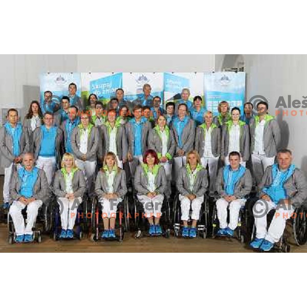 official presentation of Slovenia Para Olympic team for London 2012 Summer Para Olympic games at Ljubljana Castle, Slovenia on July 7, 2012 