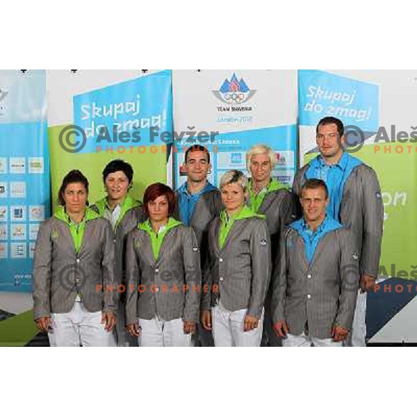 official presentation of Slovenia Olympic team for London 2012 Summer Olympic games at Ljubljana Castle, Slovenia on July 7, 2012 