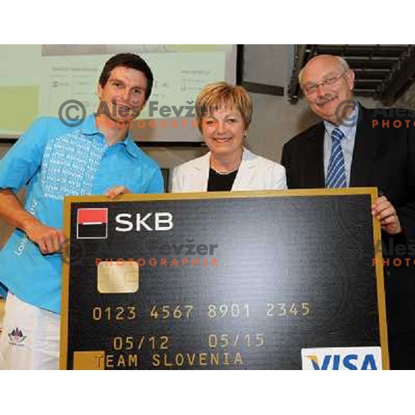 Peter Kauzer at official presentation of Slovenia Olympic team for London 2012 Summer Olympic games at Ljubljana Castle, Slovenia on July 7, 2012 