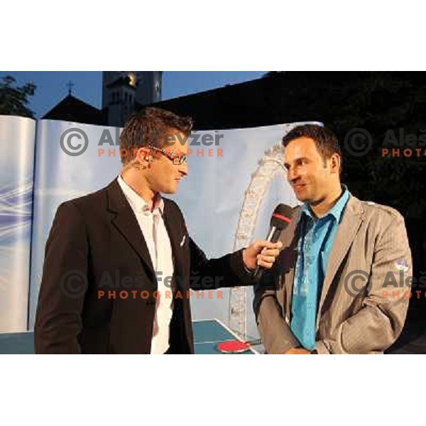 Saso Jerkovic, Bojan Tokic at Gala night of Slovenian Olympic Committee and official public presentation of Slovenia Olympic team for London 2012 Summer Olympic Games at Ljubljana castle, Slovenia on July 6, 2012 